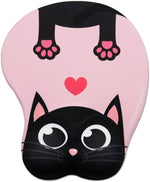 ZORBES® Mouse Pad with Wrist Rest Ergonomic Silicone Mouse Pad Smooth Lycra Cover Mouse Pad Kawaii Cartoon Pink Mouse Pad Gaming Mouse Pad Office Anti-Slip Mouse Pad