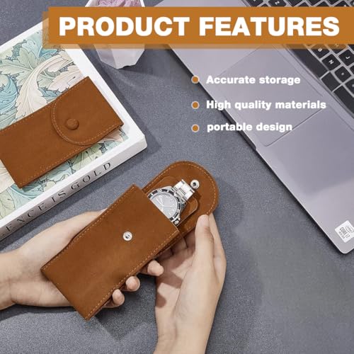 ZORBES® 2Pcs Velvet Watch Pouch,Portable Single Watch Travel Case Storage Bag