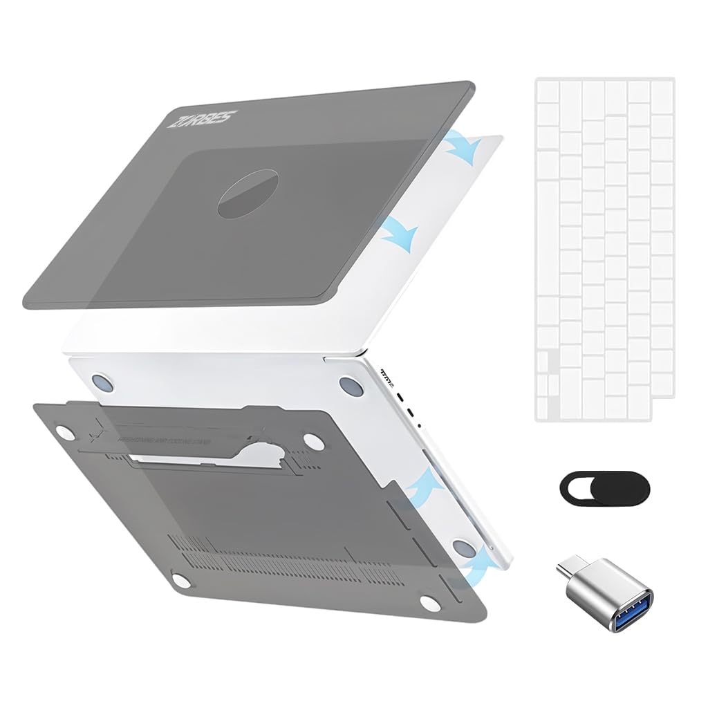 ZORBES Laptop Cover for MacBook Air 13.6" with Accessories Kit