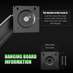 Verilux Monitor Mount for 32–49 Inch Displays with Flexible Arm and Desk Clamp | Aluminum Alloy