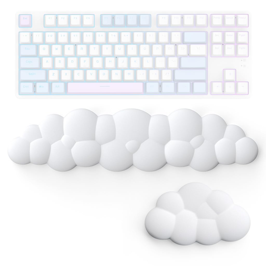 Verilux Keyboard Wrist Rest for Typing and Gaming with 43×11cm Size & Anti Slip Base | Memory Foam PU Support