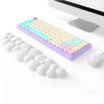 Verilux® Desktop Computer Typing Wrist Rest Keyboard Wrist Rest Fatigue Relief Arm Rest for Typing Non-Slip Base Wrist Rest Ergonomic Design Creative Bubble Memory Foam PU Wrist for Typing, Gaming