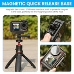 ZORBES® Magnetic Adapter Mount for DJI Action 5pro 4 3 Quick Release with Connection for Accessories Attachable Tripod Vlogging 2PCS