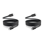 Verilux Type C to Type C Cable 3.3ft 100W Fast Charging with Magnetic Connector Nylon Braided
