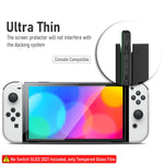 ZORBES® Tempered Glass Film for Switch OLED 2021, Anti-Scratch HD Tempered Glass Film Screen Protection HD Anti-Glare Protection Film for Switch OLED 2021, 3pcs, No Switch OLED 2021 Included