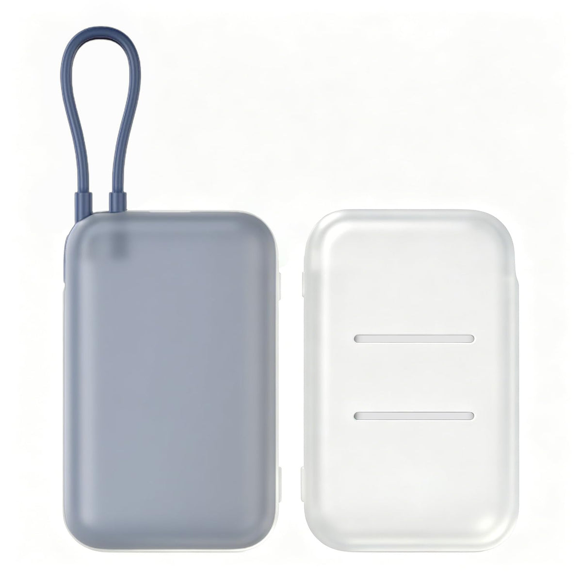 ZORBES® Clear Silicone Case for Xiaomi Built-in Cable Power Bank