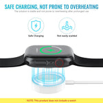 Verilux Watch Charger Cable for Apple with 2 in 1 USB C Port and 5.9FT Length | Magnetic Charging