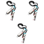Verilux Type C Cable 4 in 1 for iOS and Android with 240W PD Fast Charging featuring Spiral Elastic Design and RGB Indicator | 6.5 ft Stretchable 3 Pack