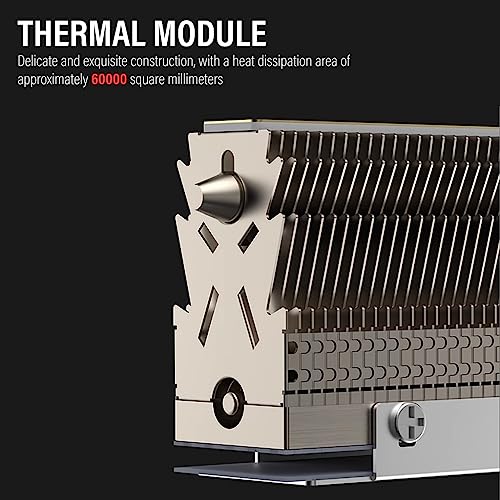 ZORBES® M.2 2280 SSD Heatsink for Hard Disk Aluminum Heat Sink for PC Thermal Silicone Pad Included Contains a Heat Pipe Double-Sided Only for Single Sided Modules 3PCS