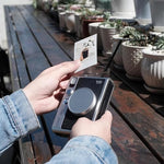 ZORBES® Lens Cap for Fujifilm Instax Mini Evo Aviation Aluminum Alloy Lens Cap Microfiber Flannel Fabric Liner Protective Lens Cap for Fujifilm Instax Mini Evo