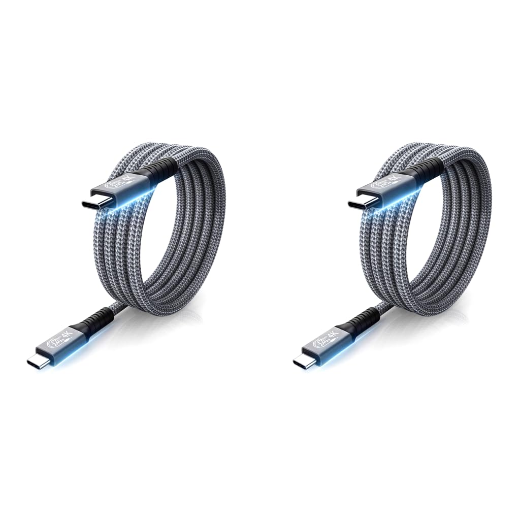 Verilux Type C Cable 4.9 ft for Fast Charging and 20Gbps Data Transfer | Supports 4K 60Hz Display
