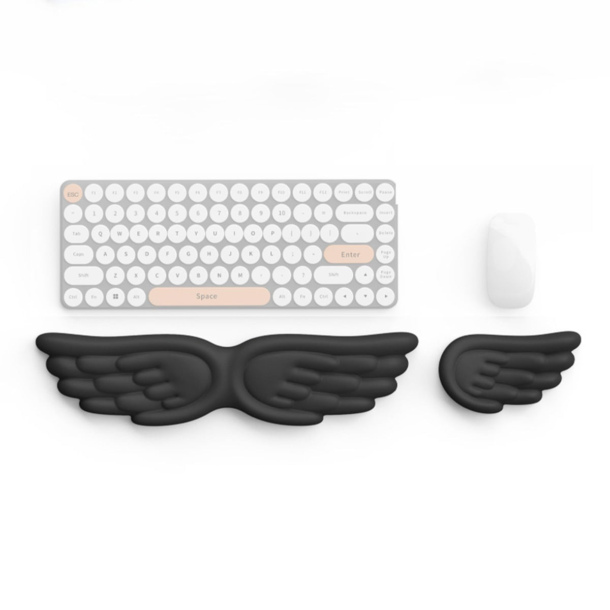 ZORBES® Angel Wings Keyboard and Mouse Wrist Rest