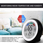 Serplex® LCD Digital Indoor Hygrometer Thermometer Humidity Guage Accurate Temperature Monitor Meter Air Comfort Indicator with Stand for Home Office Indoor Green House(Battery Not Included)