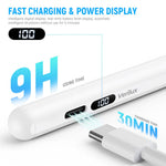 Verilux Stylus Pen for iPad and Android with LED Battery Indicator and 8–10 Hour Use | Fast Charging Precision Writing Tool