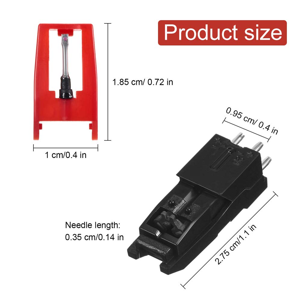 Verilux Vinyl Record Player Cartridge for LP Phonograph,Record Player Turntable Diamond Replacement Stylus