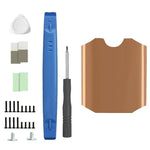 ZORBES® Steam Deck SSD Heatsink Thermal Pad: M.2 2230 NVME SSD Copper Heat Sink Cooling Thermal Pastes Back Cover Opening Tools Back Screws Replacements Screwdriver Repair Kit for Stream Deck SSD Use