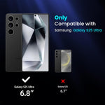 ZORBES® Compatible with Samsung S25 Ultra 2Pcs Screen Protectors HD Tempered Glass Privacy Screen Protectors Anti-scratch Screen Protectors withScreen Alignment Tool & Accessories Pack