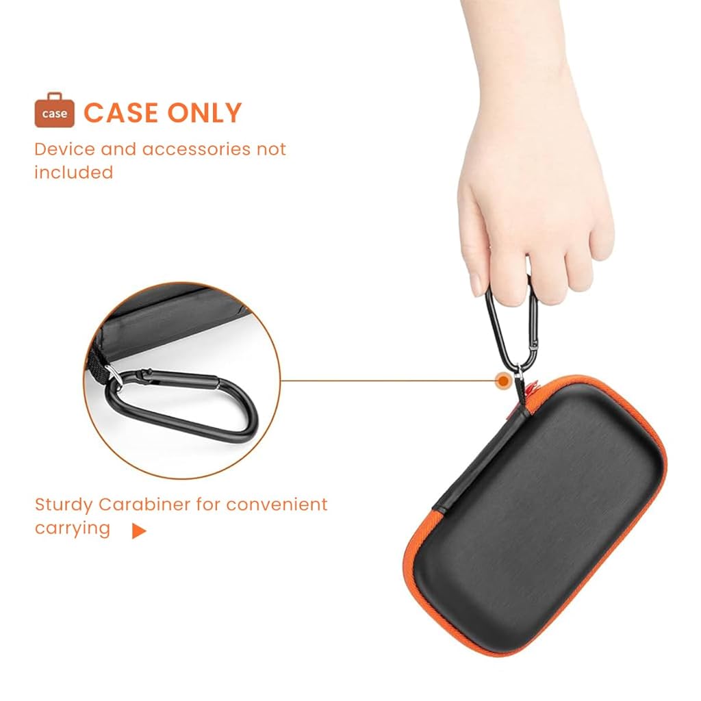 ZORBES® Carrying Case for SSD Storage Bag for SanDisk 500GB 1TB 2TB Shock-Proof Solid State Drive EVA Waterproof Accessories No Included 13.8 x 7.7 x 4.2cm 3 PCS