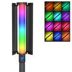 ZORBES® Rgb Led Light Stick For Photography, Photography Light With Rgb Cct Hsi Mode, 3000K-6500K Adjustable, 18 Fx Light Effect, Barndoor, 4600Mah Battery For Youtube, Photoshoot Livestream