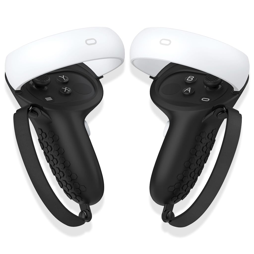 ZORBES® Controller Grips Cover for Oculus Quest 2, Non-Slip Texture VR Accessories Compatible with Meta Quest 2, Silicone Controller Grip Covers