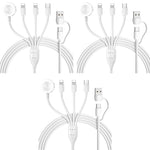 Verilux Watch Charger Cable for Apple with 2 in 1 USB C Port and 5.9FT Length | Magnetic Charging