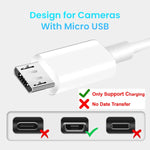 Verilux Micro USB Extension Cable for Security Cameras with Reinforced Connectors 16.4 ft