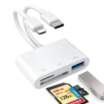 Verilux SD Card Reader for iPhone and iPad with Dual Slot and USB 3.0 High Speed Data Sync