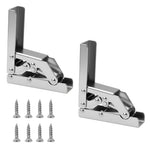 Serplex® 90° Cabinet Door Hinges, Flip-up/Flip-down Closet Door Hinges, Slow Closing Heavy Duty Metal Hinges for Folding Shelf, Cabinet, Closet, Universal Soft Close Lift-up Support Hinges