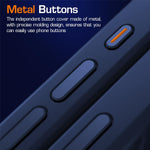 ZORBES® Phone Case for iPhone 15 Pro Max Anti-Scratch Rubber Framed Phone Cover with Metal Button Cover, Compatible with MagSafe Full Protection Phone Case for iPhone 15 Pro Max 6.7", Blue