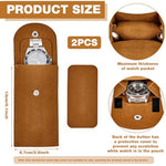 ZORBES® 2Pcs Velvet Watch Pouch,Portable Single Watch Travel Case Storage Bag