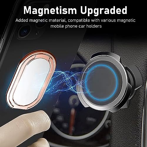 ZORBES® Desktop Phone Stand 360° Rotatable Mobile Ring Holder Foldable Strong Adhesive Grip Pocket-Friendly Zinc Alloy for Hand Table Car Mount 3 PCS