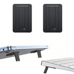 ZORBES® 2Pcs Invisible Laptop Risers, Heat Dissipation Kickstands, Self Adhesive Folding Risers for Tablet, Laptop, Reader