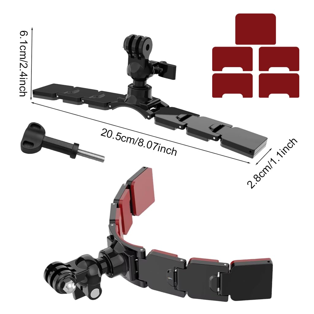 ZORBES® Helmet Chin Strap Mount for Hero 13/12/11/10/9/8/7/6/5, for SJCAM, for Insta 360