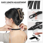 ZORBES® Phone Neck Lanyard, Fashion Nylon Woven Neck Phone Strap with Metal Insert Plates, Adjustable Sliding Cord Lock Design, Detachable Hands-Free Crossbody 60 °Swivel Phone Sling Strap, Black