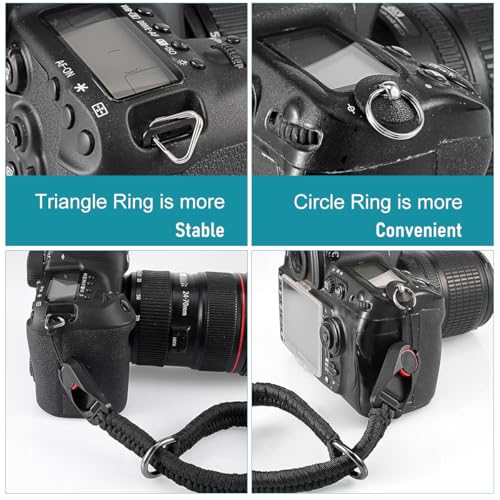 ZORBES® Camera Wrist Strap, Nylon Camera Hand Strap for Instant Cameras, SLR Cameras, Small Mirrorless Camera, Braided Wrist Strap Hand Strap Quick Release Rope Camera Wrist Rrap Strap, 34cm/13.4inch