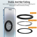 ZORBES® MagSafe Ring Wall Mount Magnetic Mobile Holder for iPhone 15 14 13 12 Pro Max Plus with MagSafe Case Slim Adhesive Phone Grip Holder 3PCS