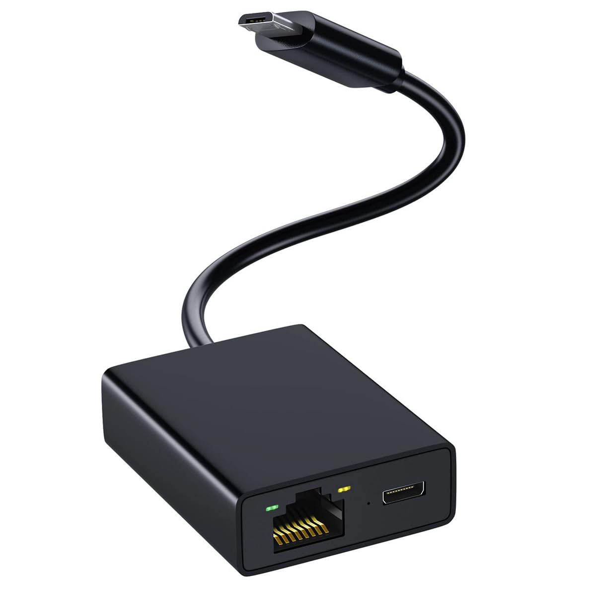 Verilux Ethernet Adapter for Fire TV Stick with Micro USB to RJ45 and 10/100 Mbps | Plug and Play Setup