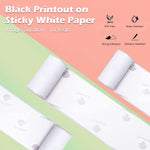 ZORBES® Thermal Printer Paper Poll 3 Pcs White 50mm*3.5m/Roll