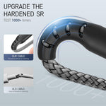 Verilux USB C Charging Cable 16.4ft for Fast 15W 3A PD Charging with Nylon Braided Design