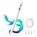 Verilux Stylus Pen for iPad and Android with LED Battery Indicator and 8–10 Hour Use | Fast Charging Precision Writing Tool