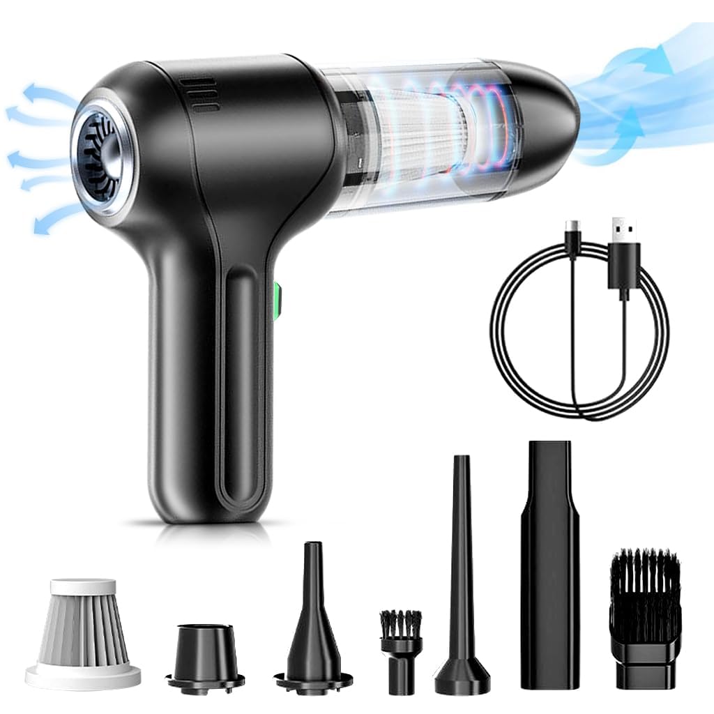 ZORBES® Car Vacuum Cleaner-Wireless Handheld Car Vacuums with Best Suction,Brushless Motor 19000PA High Power,3 in 1 Mini Portable Vacuum Cleaner Cordless for Home,Office,Kitchen,Cars