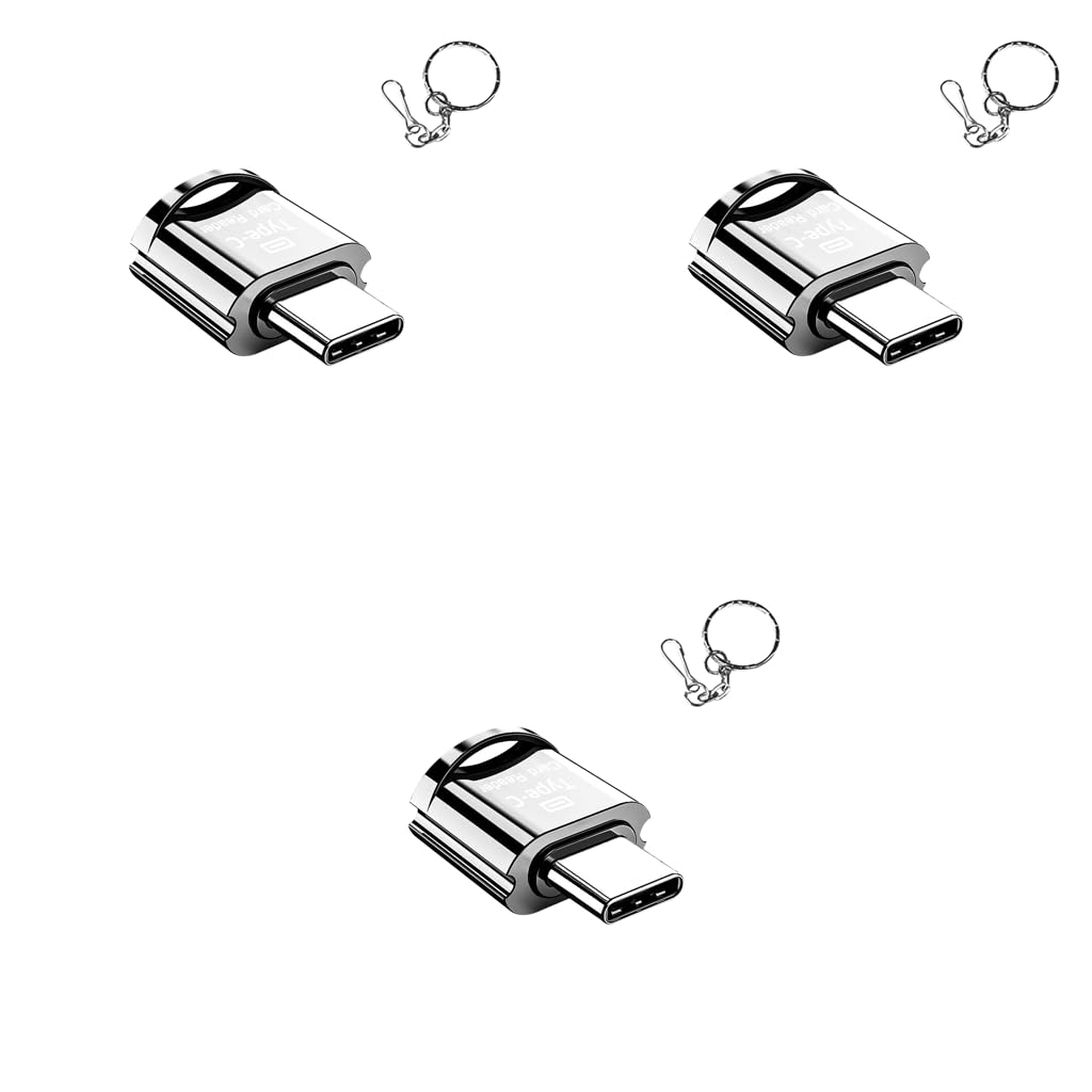 Verilux Micro SD Card Reader for USB C Devices and Laptops with OTG Transfer | 3PCS