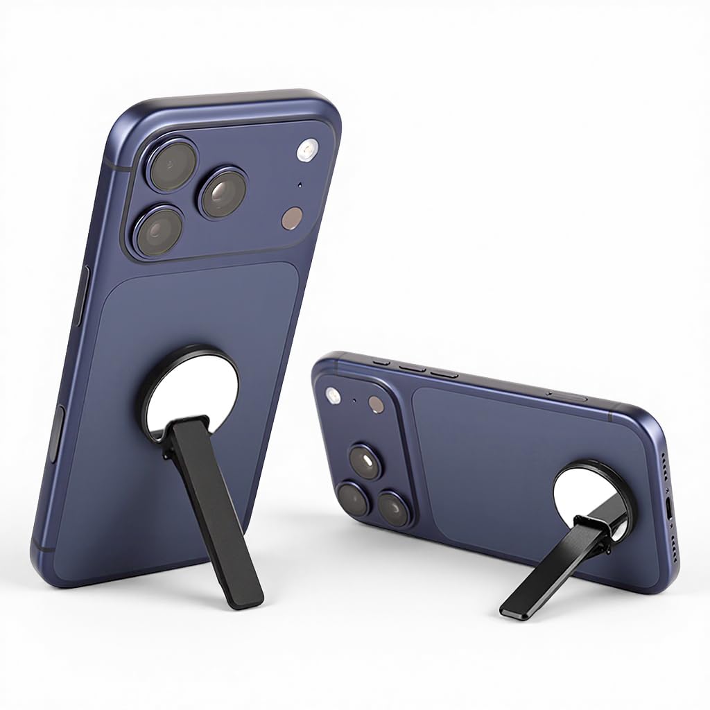 ZORBES® Self-Adhesive Phone Stand,360 ° Swivel Folding Slim Phone Holder Stand Aluminum Alloy Support,Compatible with Magnetic Car Mount Peel and Stick Rack