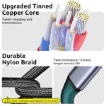 Verilux® Usb C Extension Cable 6.6Ft Type Male To Female Support 100W Pd Fast Charging 10Gbps Data Transfer 4K 60Hz Hd Video Output Compatible With iPad Pro Macbook Dell Grey 3PCS