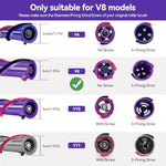 Verilux® Replenishment Kit, Soft Roller Brush Replacement Parts for Dyson V8, Replacement Accessories Kit Fluffy Head Anti-Static Soft Roller Cleaner Brush Head for Cleaning Hard Floors