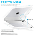 Verilux® Transparent Laptop Case for M3 MacBook Air 13.6 inch Case 2022 2023 2024 A3113 A2681 M2 Chip, with Screen Protector, TPU Keyboard Protector, Lens Privacy Stickers