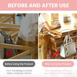 ZORBES® Pack of 4Bag Holders for Table Non-Slip Bag Hook Holder Table Handbag Holder Hook Bags Handbag Bag Stand