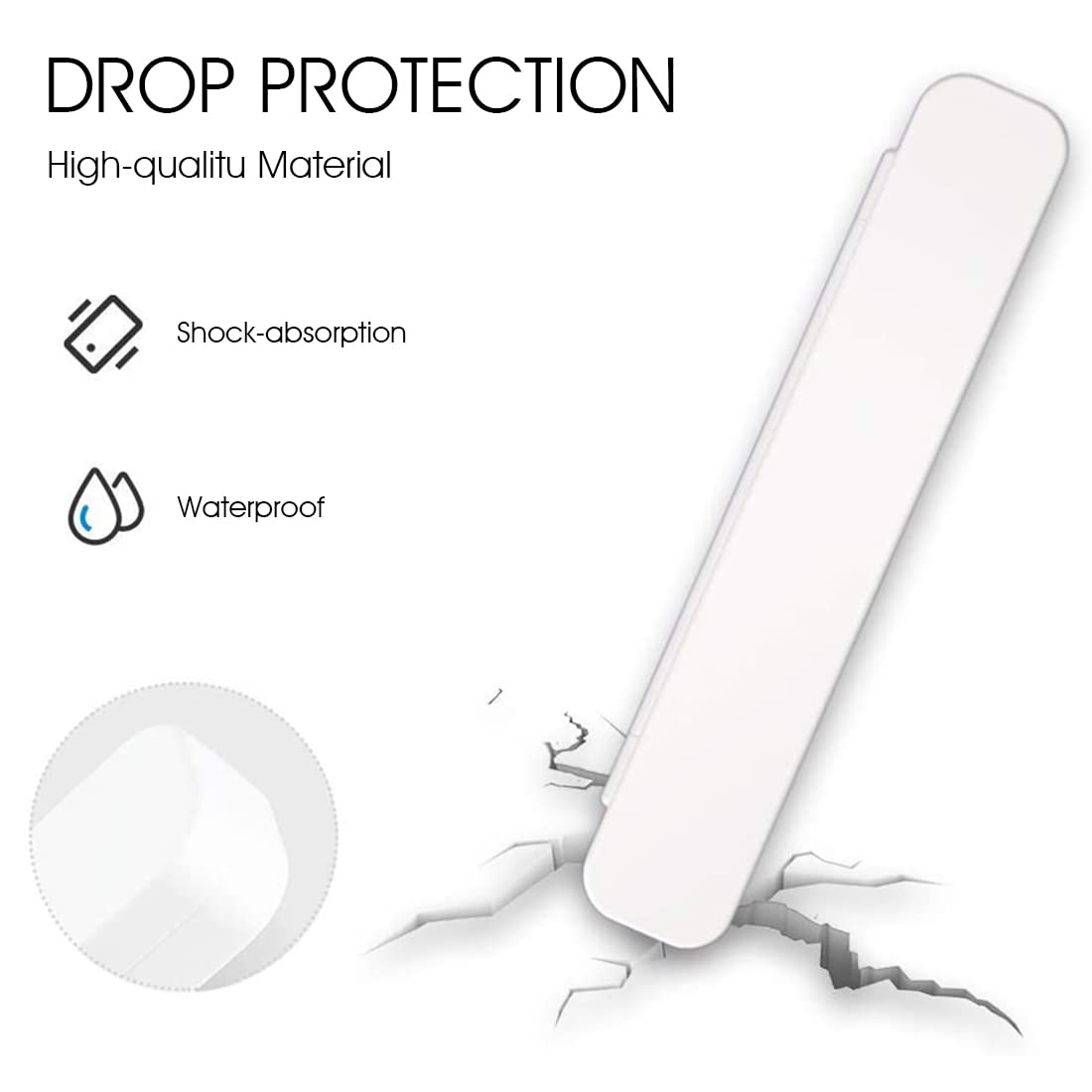 ZORBES® Protective Pencil Case for Apple Pencil 1st and 2nd Generation, S Pen Case Storage Carrying Case for Stylus Pen Magnetic Pen iPad Pen (Without Pen and Tip)