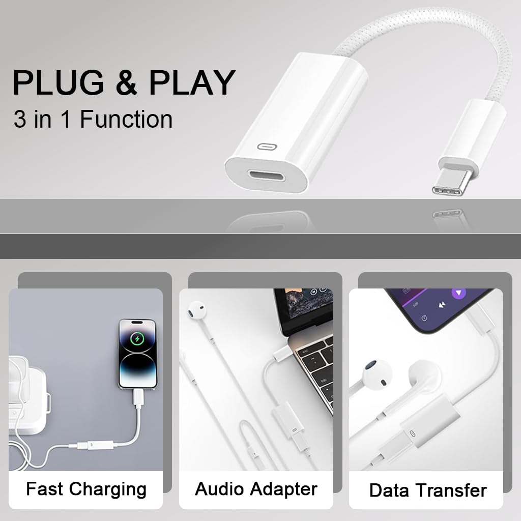 ZORBES® USB C to Headphone Audio Adapter