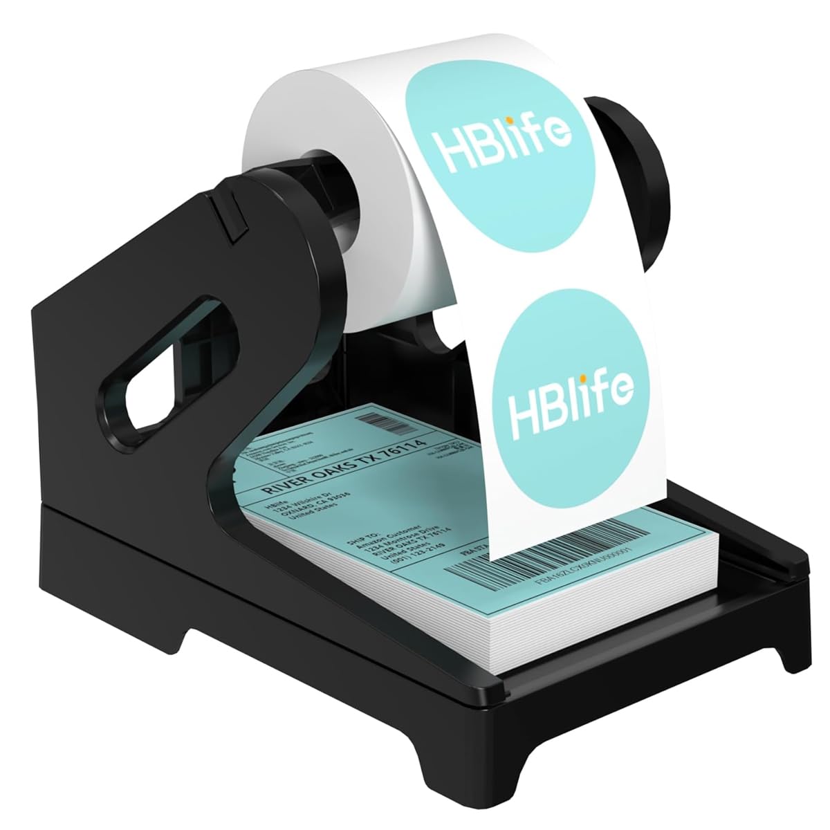 Zeitel® Label Holder Thermal Label Holder for Rolls and Fanfold Labels Shipping Label Stand Desktop Printer Accessory Supplies for Home